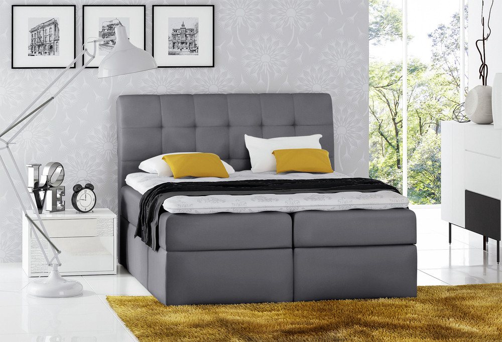 Stylefy Boxspringbett Bagira (Schlafzimmerbett, Bett), Steppung von Stylefy