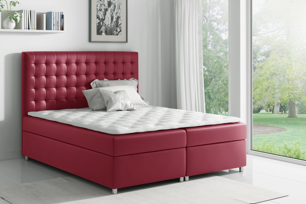 Stylefy Boxspringbett Fortuna (Schlafzimmerbett, Bett), gepolstert von Stylefy