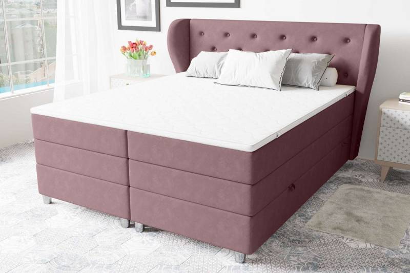 99rooms Boxspringbett Helios (Schlafzimmerbett, Bett), gepolstert von 99rooms
