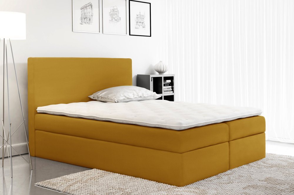 Stylefy Boxspringbett Mattia (Schlafzimmerbett, Bett), Design von Stylefy