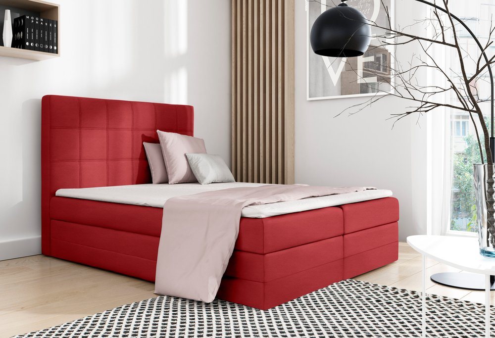 Stylefy Boxspringbett Minor (Schlafzimmerbett, Bett), Design von Stylefy