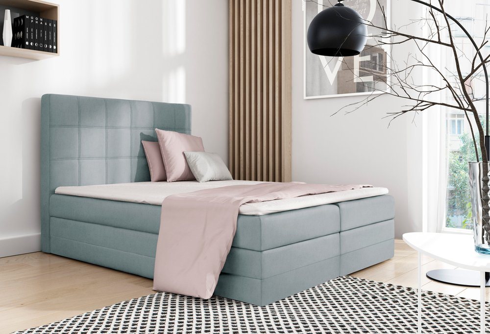 Stylefy Boxspringbett Minor (Schlafzimmerbett, Bett), Design von Stylefy