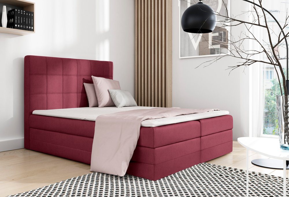 Stylefy Boxspringbett Minor (Schlafzimmerbett, Bett), Design von Stylefy