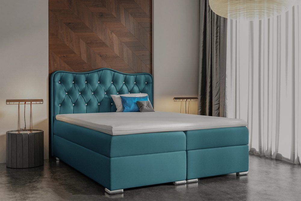 Stylefy Boxspringbett Violante (Schlafzimmerbett, Bett), Design von Stylefy