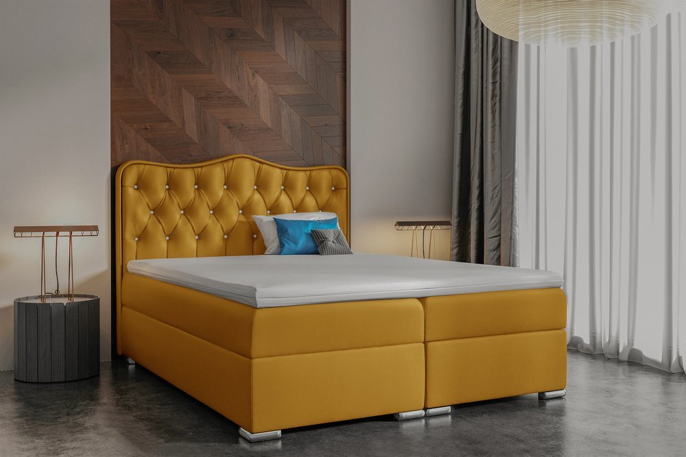 Stylefy Boxspringbett Violante (Schlafzimmerbett, Bett), Design von Stylefy