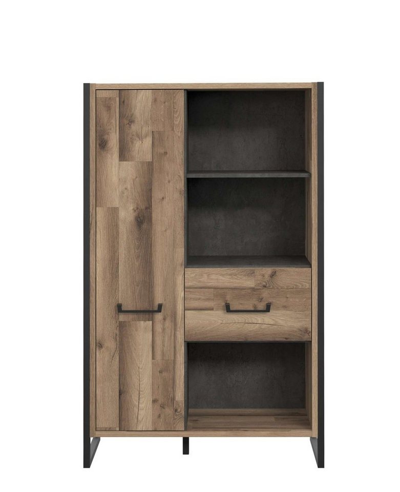 Stylefy Bücherregal Haruko, Highboard, Bücherregal, Schrank mit viel Stauraum, 2-türig, stehend von Stylefy