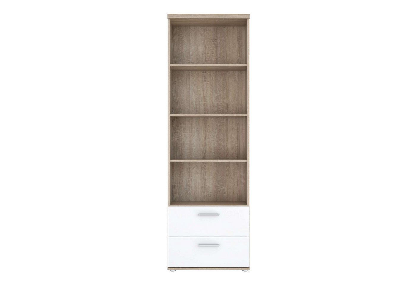 Stylefy Bücherregal Inna, Bücherregal, Highboard, Schrank, mit 2 Schubladen, mit viel Stauraum, stehend von Stylefy