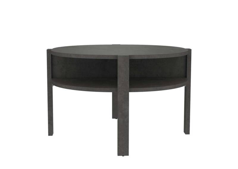 99rooms Couchtisch Bagota (Wohzimmertisch, Beistelltisch), runde Tischplatte, mit 4 Fächern unter der Tischplatte von 99rooms