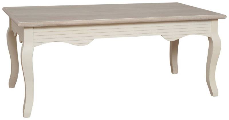 99rooms Couchtisch Pesaro Pappel Creme Hellbraun (Beisteltisch, Wohnzimmertisch), rechteckig, variabel stellbar, aus Massivholz von 99rooms