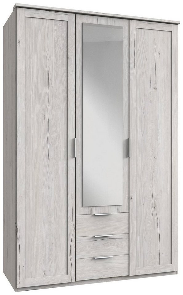 Stylefy Drehtürenschrank Clara (Kleiderschrank, Mehrzweckschrank) Schubladen von Stylefy