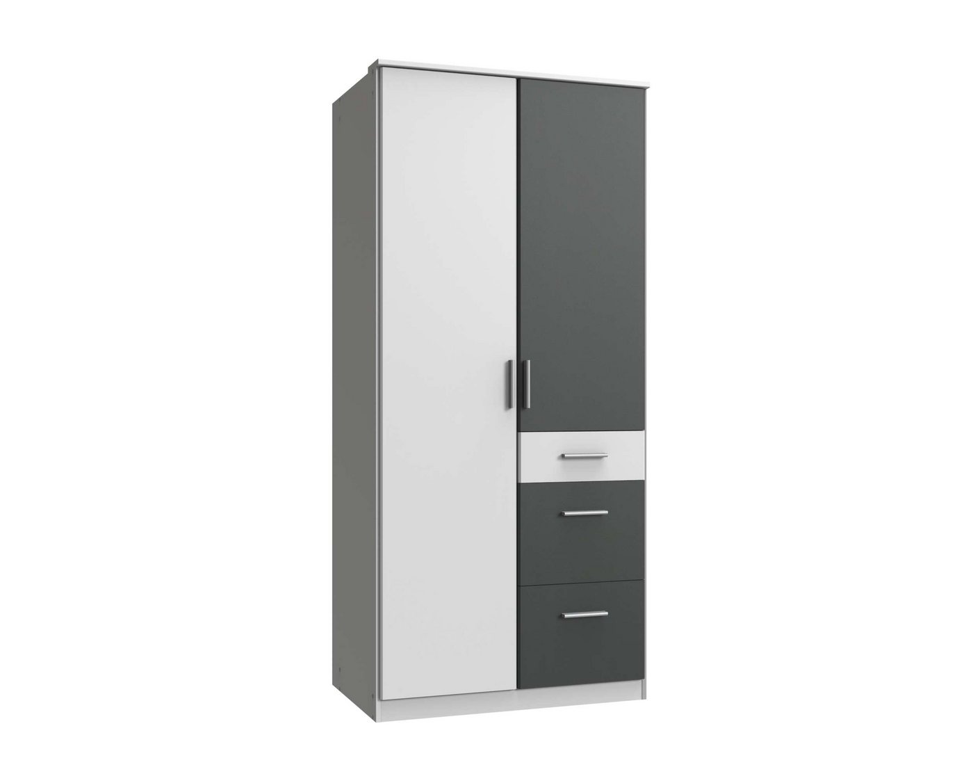 99rooms Drehtürenschrank Lio I (Kleiderschrank, Mehrzweckschrank, Kinderschrank) mit viel Stauraum, aus Holzwerkstoff, Design Modern, für Kinder von 99rooms