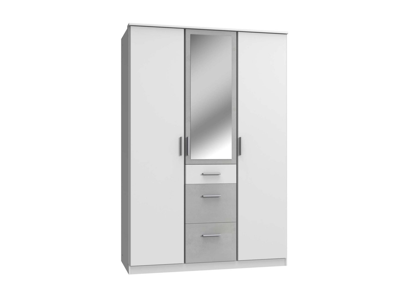 Stylefy Drehtürenschrank Lio III (Kleiderschrank, Mehrzweckschrank, Kinderschrank) mit viel Stauraum, aus Holzwerkstoff, Design Modern, mit Spiegel und Schublade, für Kinder von Stylefy