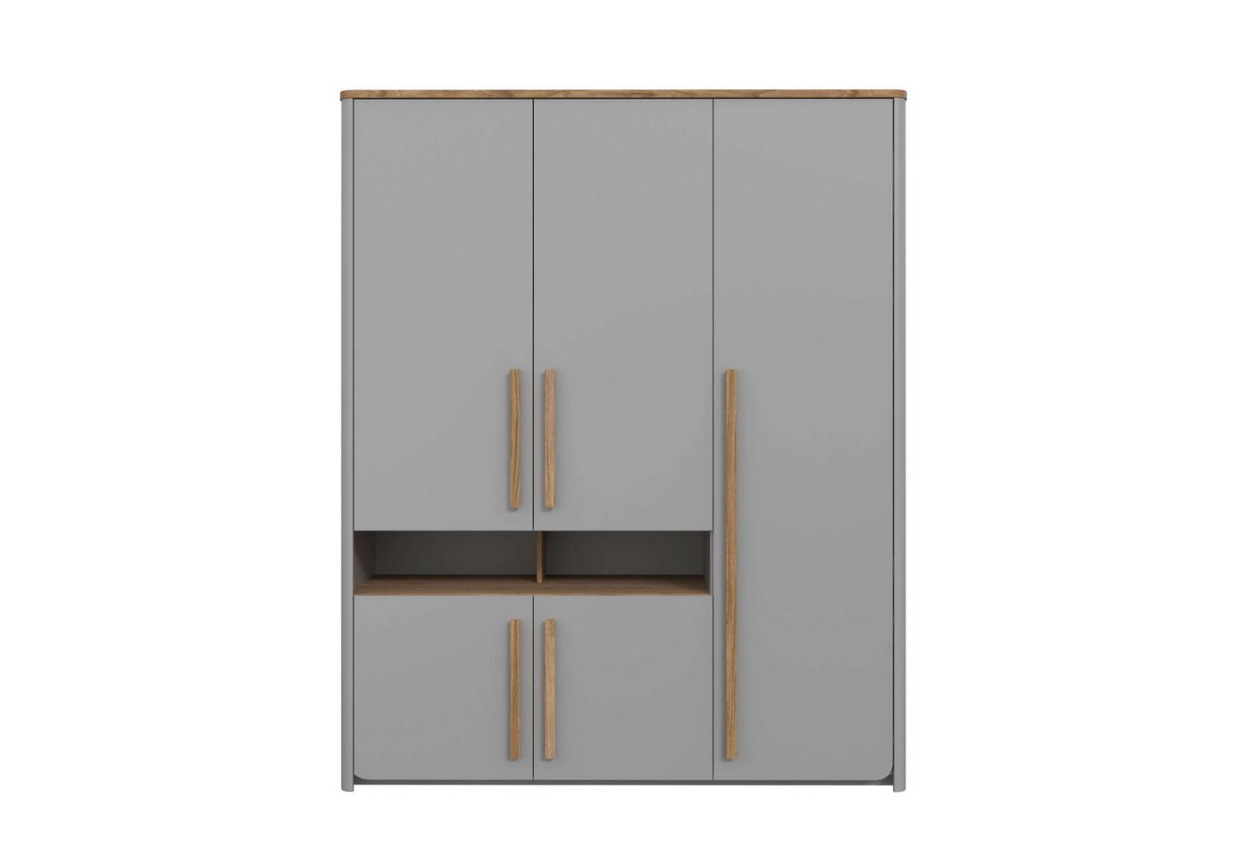 Stylefy Drehtürenschrank Surbinio (Schrank, Kleiderschrank) mit 5 Drehtüren, offenem Fach, aus Holzwerkstoff von Stylefy