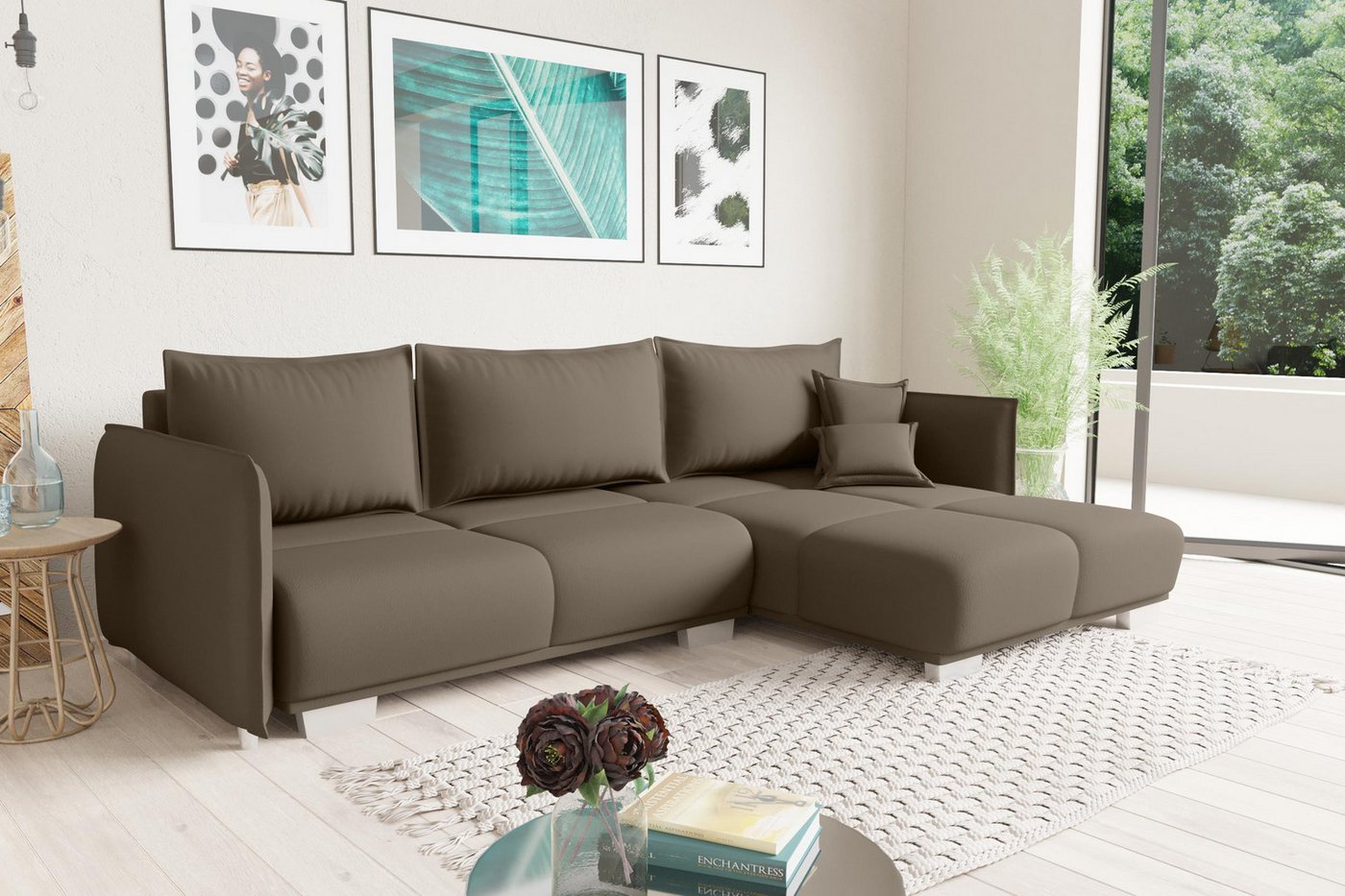 Stylefy Ecksofa Bennet, L-Form, Eckcouch, Design von Stylefy