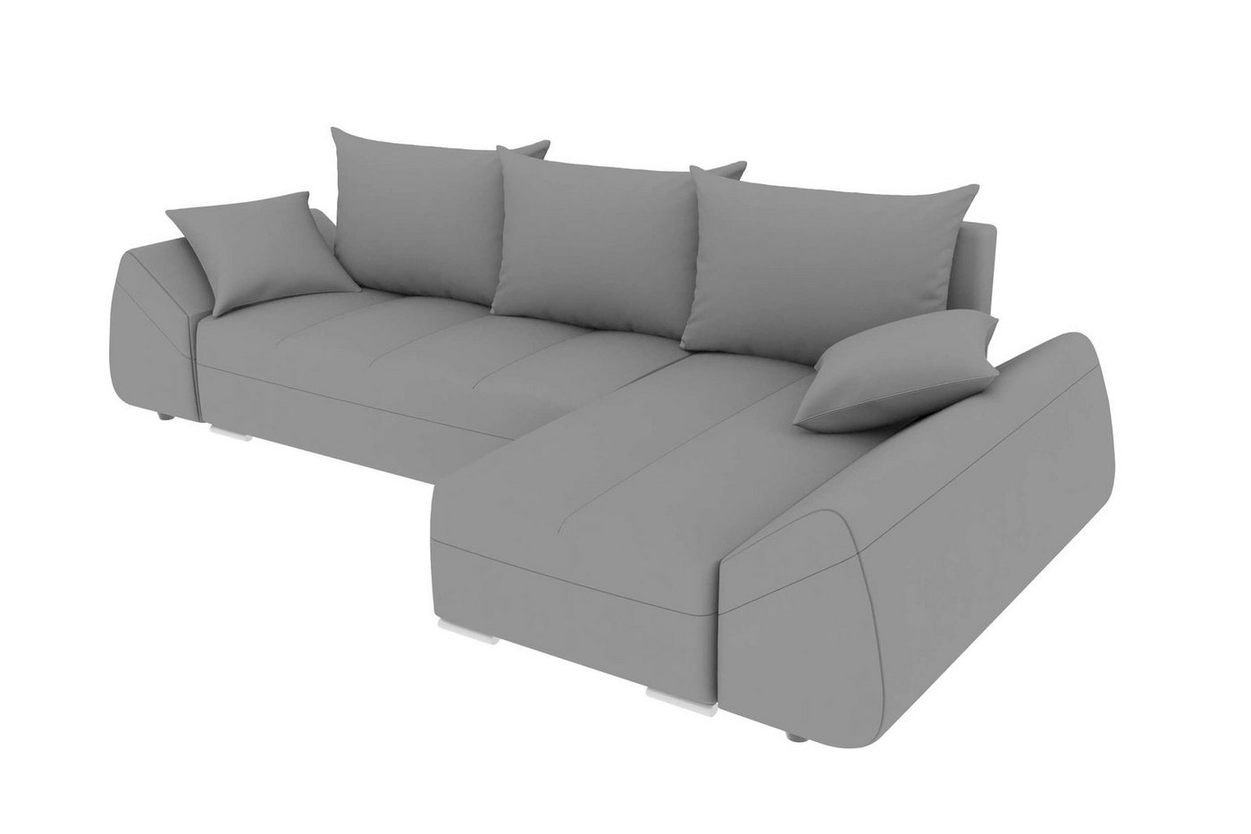 Stylefy Ecksofa Cascade, L-Form, Eckcouch, Sofa, Sitzkomfort, mit Bettfunktion, mit Bettkasten, Modern Design von Stylefy