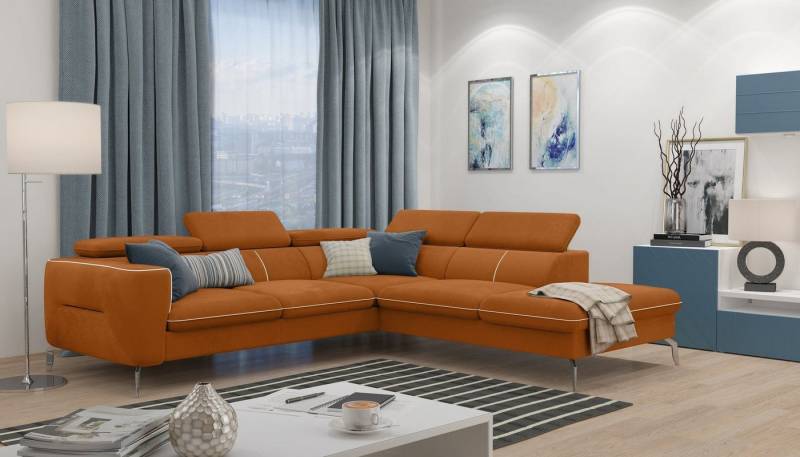 99rooms Ecksofa Diogo, L-Form, Eckcouch, Ottomane links oder rechts bestellbar, inklusive Kopfteilverstellung 99rooms Ecksofa Diogo, L-Form, Eckcouch, Ottomane links oder rechts bestellbar, inklusive Kopfteilverstellung von 99rooms