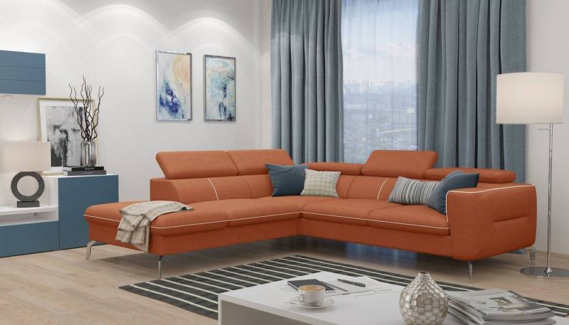 99rooms Ecksofa Diogo, L-Form, Eckcouch, Ottomane links oder rechts bestellbar, inklusive Kopfteilverstellung 99rooms Ecksofa Diogo, L-Form, Eckcouch, Ottomane links oder rechts bestellbar, inklusive Kopfteilverstellung von 99rooms