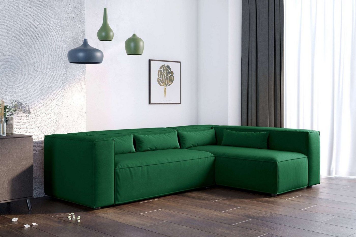 99rooms Ecksofa Floren, L-Form, Eckcouch, Design von 99rooms