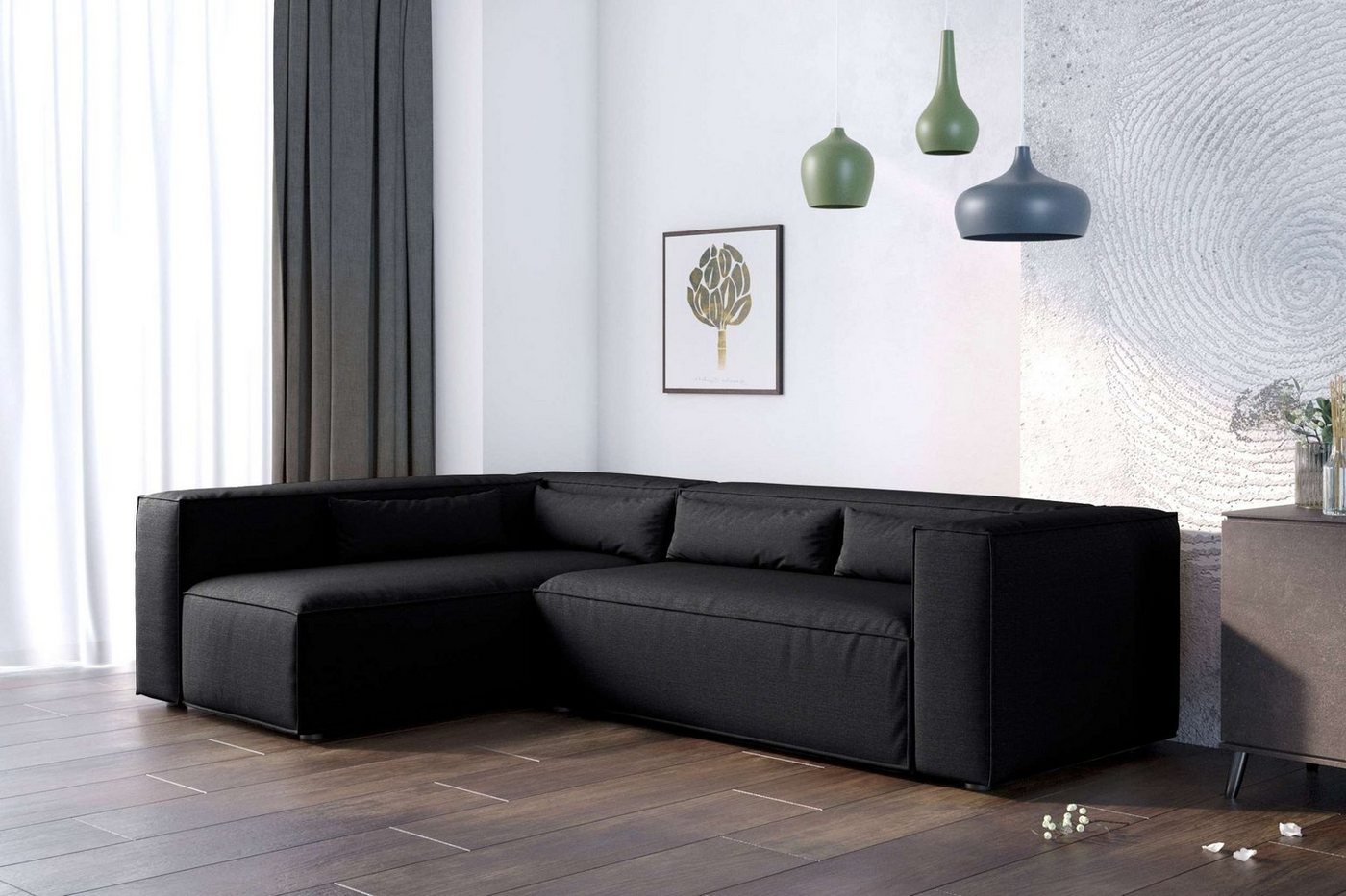 Stylefy Ecksofa Floren, L-Form, Eckcouch, Design von Stylefy