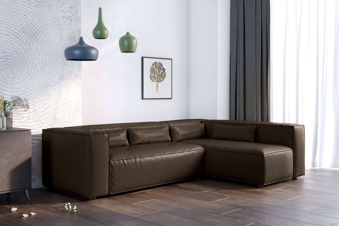 Stylefy Ecksofa Floren, L-Form, Eckcouch, Design von Stylefy