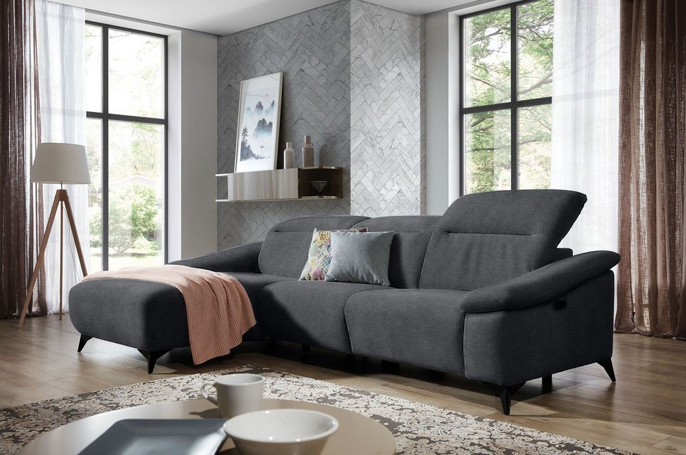 Stylefy Ecksofa Gabbiana, L-Form, Eckcouch, Relaxfunktion von Stylefy