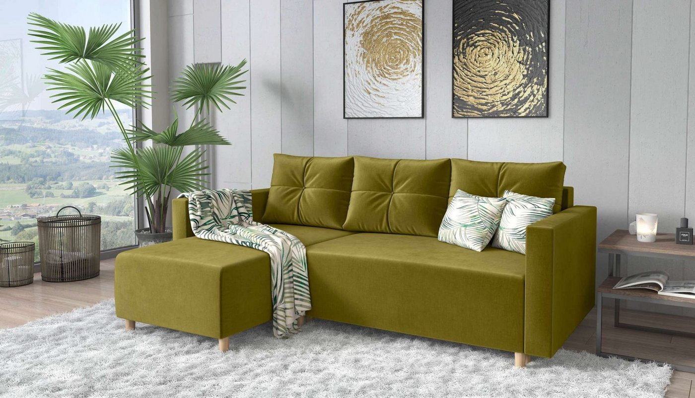 99rooms Ecksofa Livenza, L-Form, Eckcouch, mit Bettfunktion und Bettkasten, mit Bonellfederkern, Klassisch Design 99rooms Ecksofa Livenza, L-Form, Eckcouch, mit Bettfunktion und Bettkasten, mit Bonellfederkern, Klassisch Design von 99rooms