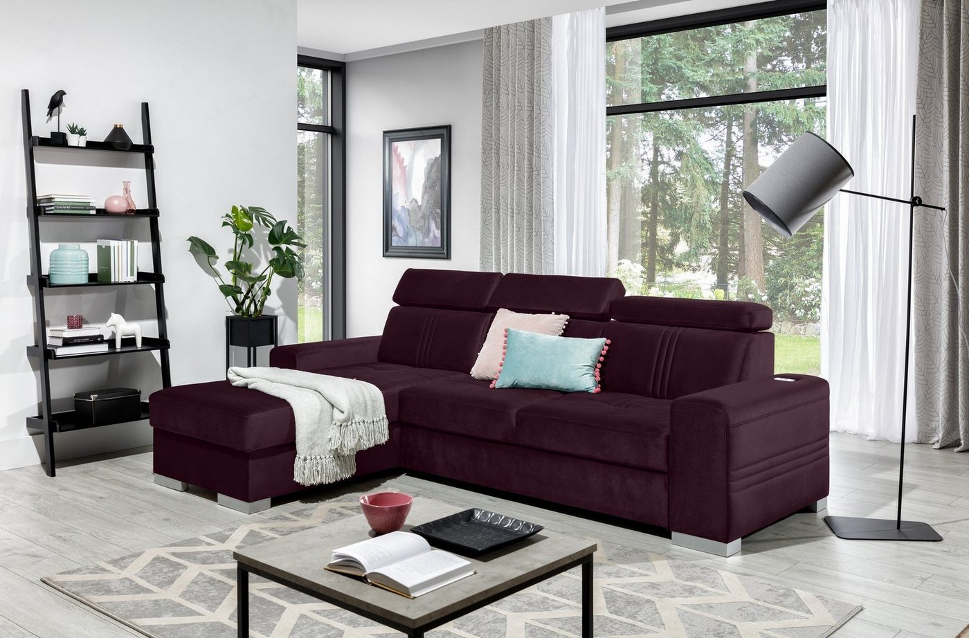 Stylefy Ecksofa Neilo, L-Form, Eckcouch, Rückenlehne von Stylefy