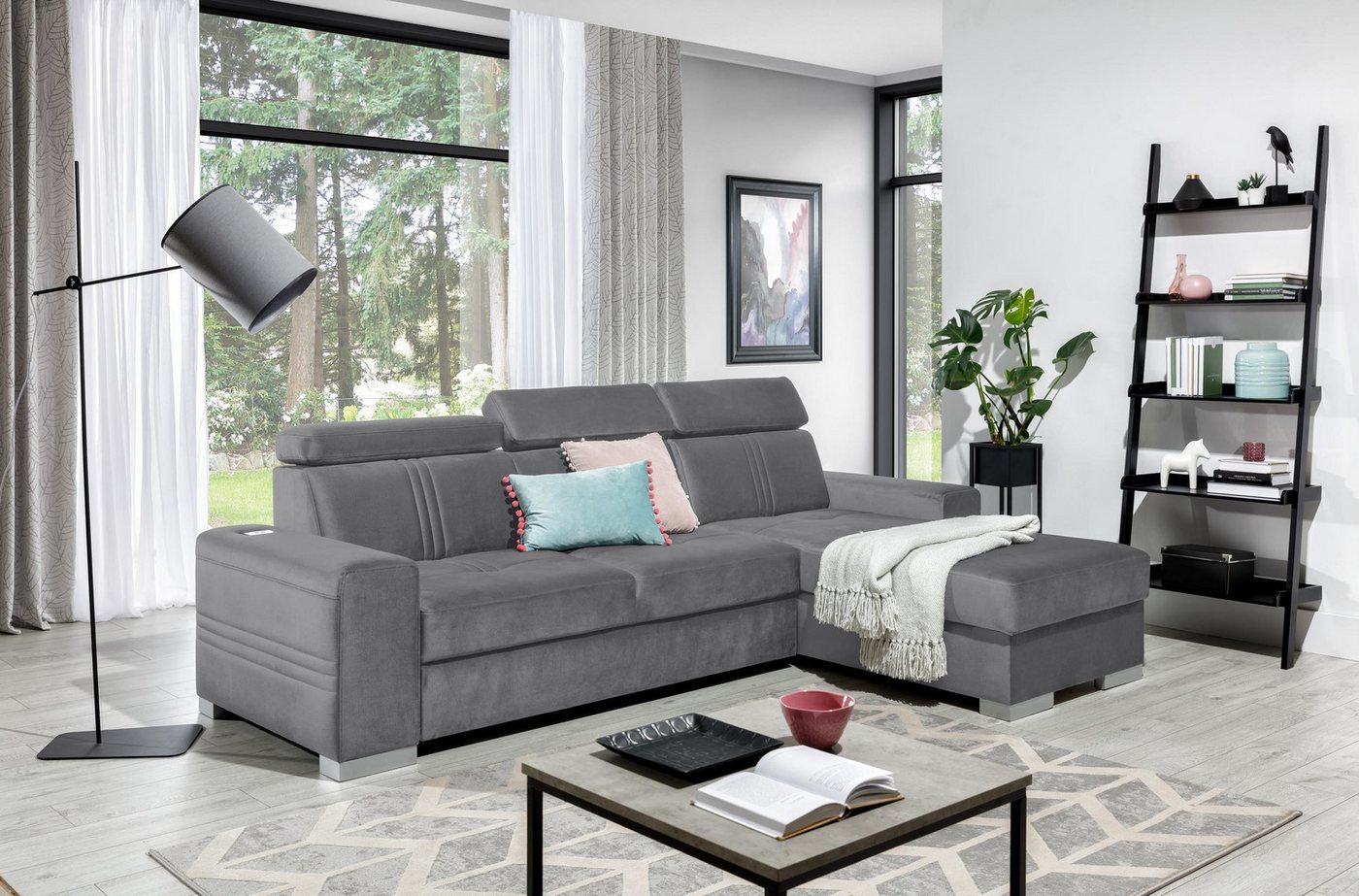 Stylefy Ecksofa Neilo, L-Form, Eckcouch, Rückenlehne von Stylefy