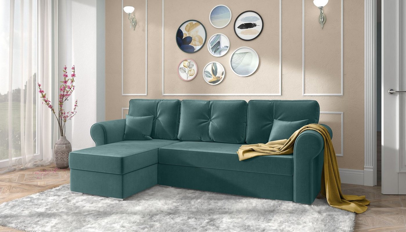 Stylefy Ecksofa Orco, L-Form, Eckcouch, Kissen von Stylefy