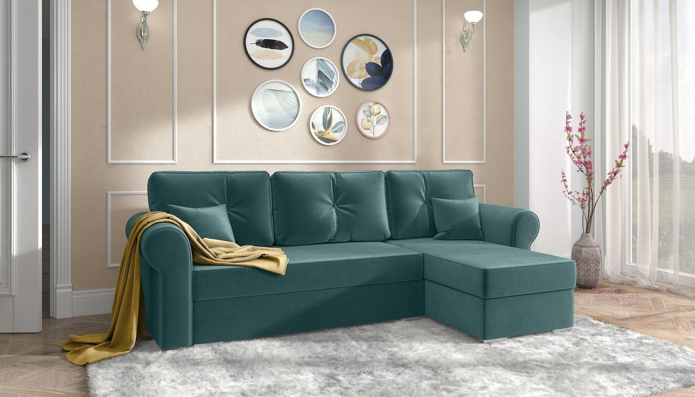 Stylefy Ecksofa Orco, L-Form, Eckcouch, Kissen von Stylefy