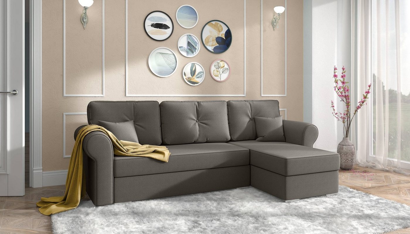 Stylefy Ecksofa Orco, L-Form, Eckcouch, Kissen von Stylefy