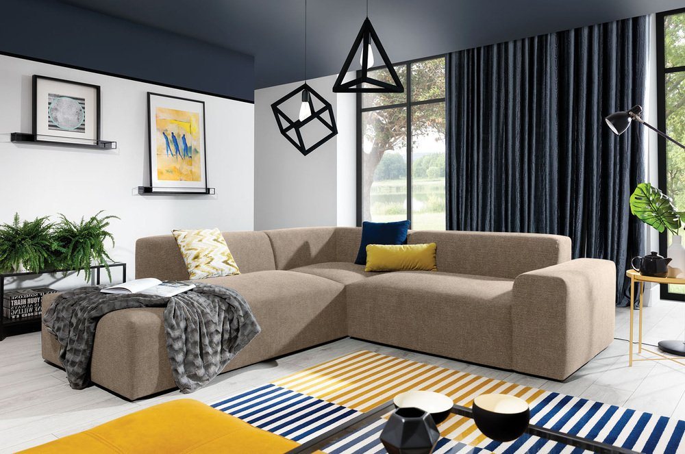 Stylefy Ecksofa Pomarance, L-Form, Eckcouch, Europa von Stylefy