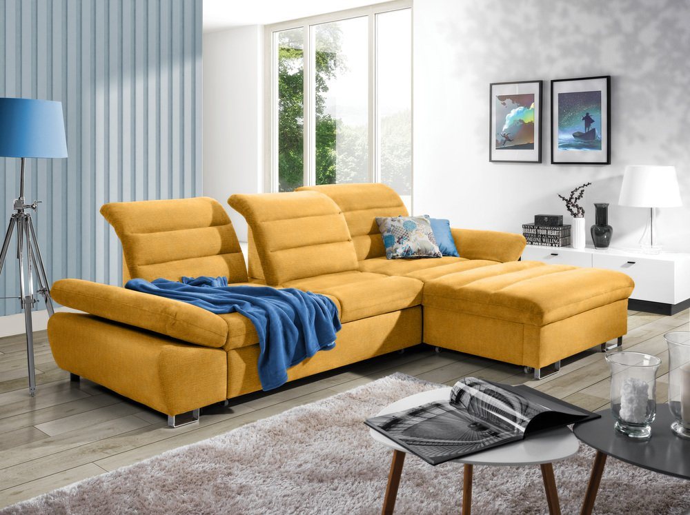 Stylefy Ecksofa Romola, L-Form, Eckcouch, Relaxfunktion von Stylefy