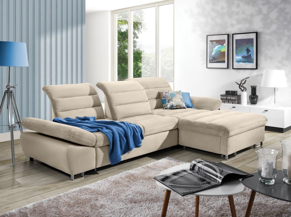 Stylefy Ecksofa Romola, L-Form, Eckcouch, Relaxfunktion von Stylefy