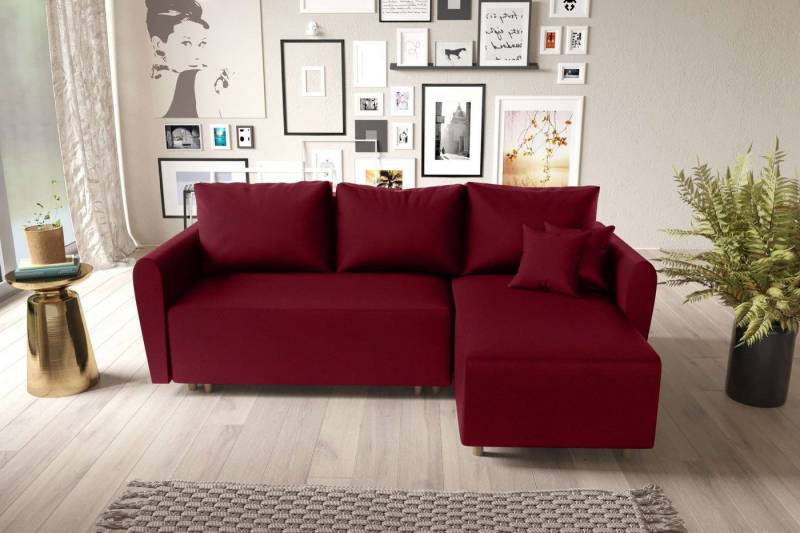 99rooms Ecksofa Bonna, L-Form, Eckcouch, mit Bettfunktion, Bettkasten, Ottomane links oder rechts bestellbar 99rooms Ecksofa Bonna, L-Form, Eckcouch, mit Bettfunktion, Bettkasten, Ottomane links oder rechts bestellbar von 99rooms