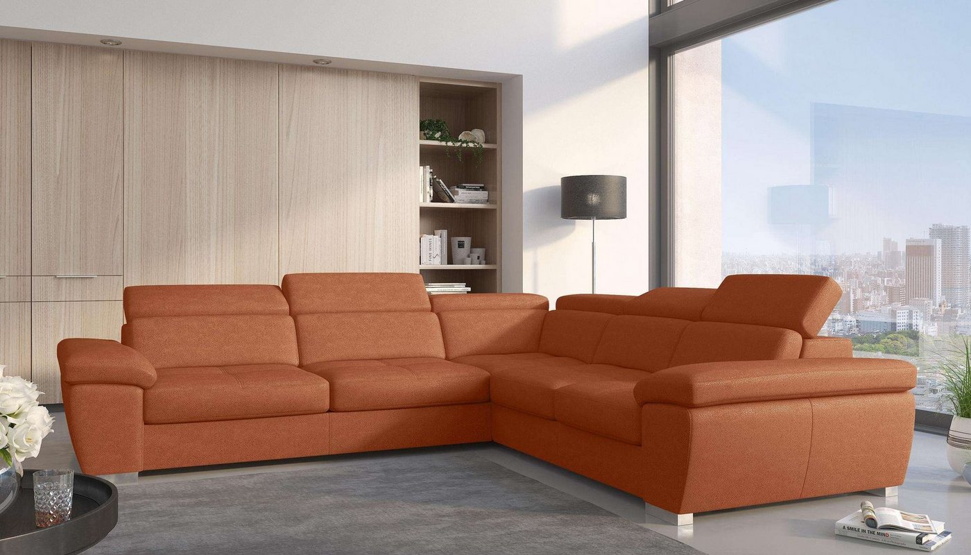 99rooms Ecksofa Leila, L-Form, Eckcouch, Ottomane links oder rechts bestellbar, mit Bettfunktion, Bettkasten von 99rooms