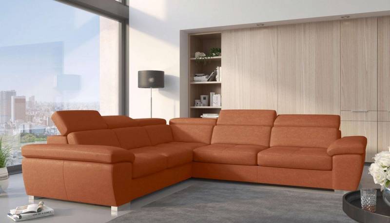 99rooms Ecksofa Leila, L-Form, Eckcouch, Ottomane links oder rechts bestellbar, mit Bettfunktion, Bettkasten von 99rooms