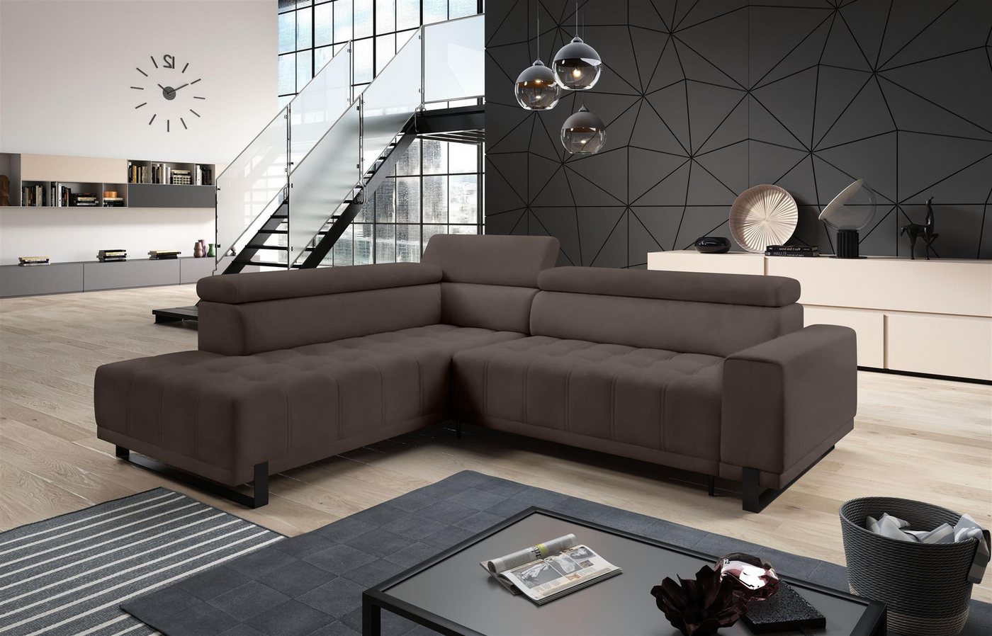 Stylefy Ecksofa Stylefy Norwich Ecksofa, L-Form, Eckcouch, Sitztiefenverstellung von Stylefy