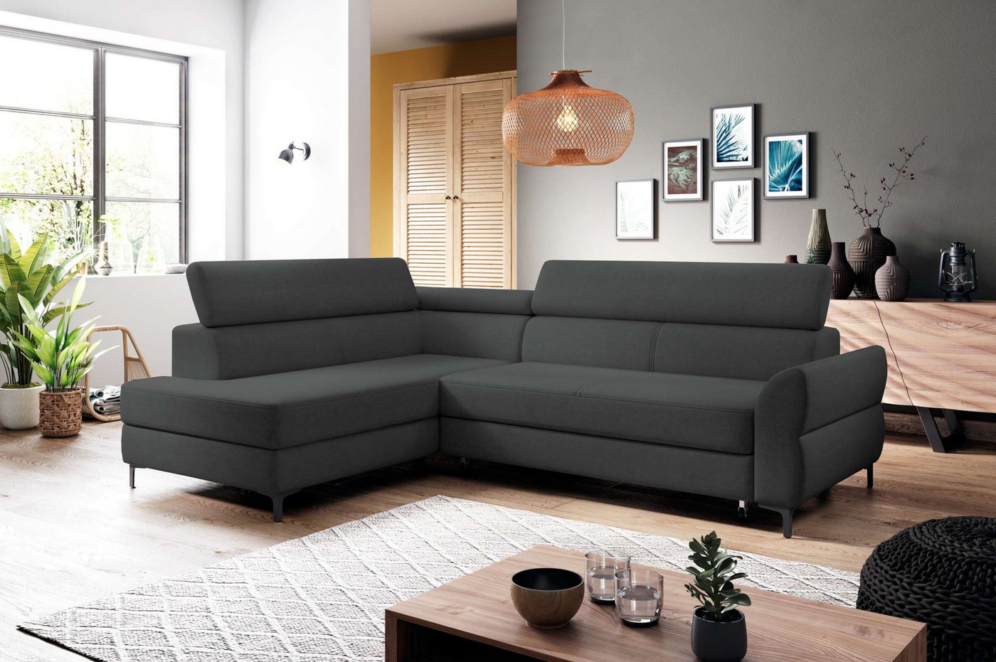 Stylefy Ecksofa Stylefy Parker Ecksofa, L-Form, Eckcouch, Kopfteilverstellung von Stylefy