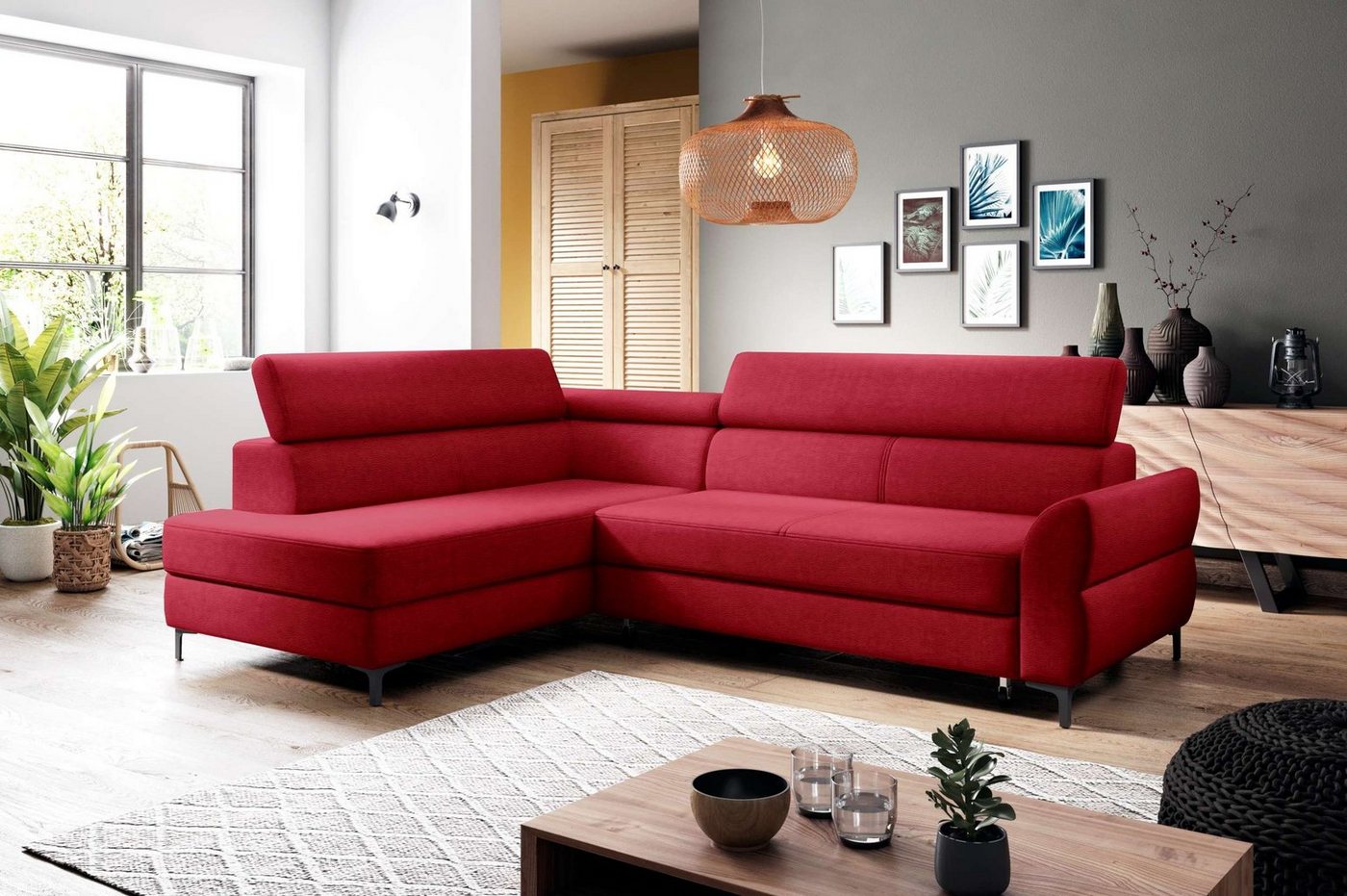 Stylefy Ecksofa Stylefy Parker Ecksofa, L-Form, Eckcouch, Kopfteilverstellung von Stylefy