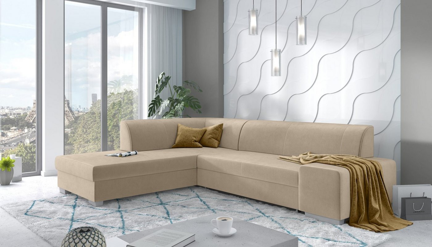 Stylefy Ecksofa Ticino, L-Form, Eckcouch, Bonellfederung von Stylefy