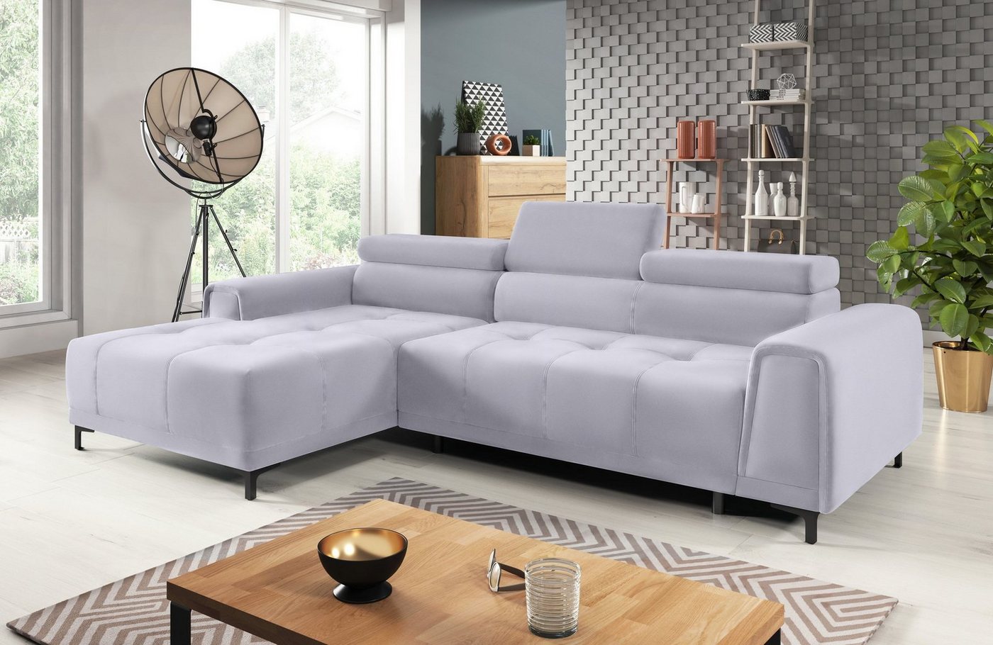 Stylefy Ecksofa Volter Mini, L-Form, Eckcouch, Design von Stylefy