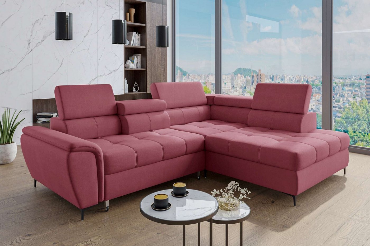 Stylefy Ecksofa Xander, L-Form, Eckcouch, Sitztiefenverstellung von Stylefy