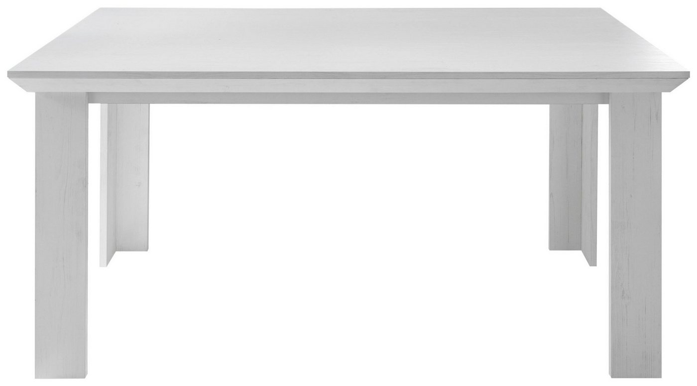 Stylefy Esstisch Liliann Weiß (Esstisch, Tisch), 88x158 cm, viel Stauraum, rechteckig, variabel stellbar, Landhausstil von Stylefy