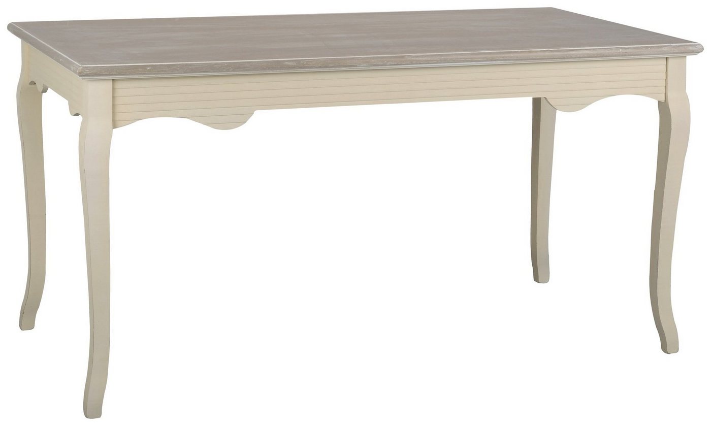 Stylefy Esstisch Pesaro Pappel Creme Hellbraun (Esstisch, Tisch), aus Massivholz, rechteckig, viel Stauraum, Landhausstil von Stylefy