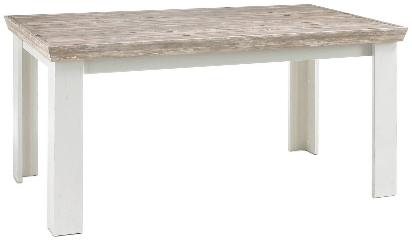 Stylefy Esstisch Samwell Pinie Weiß, Pinie (Esstisch, Tisch), 90x160 cm, viel Stauraum, rechteckig, variabel stellbar, Landhausstil von Stylefy