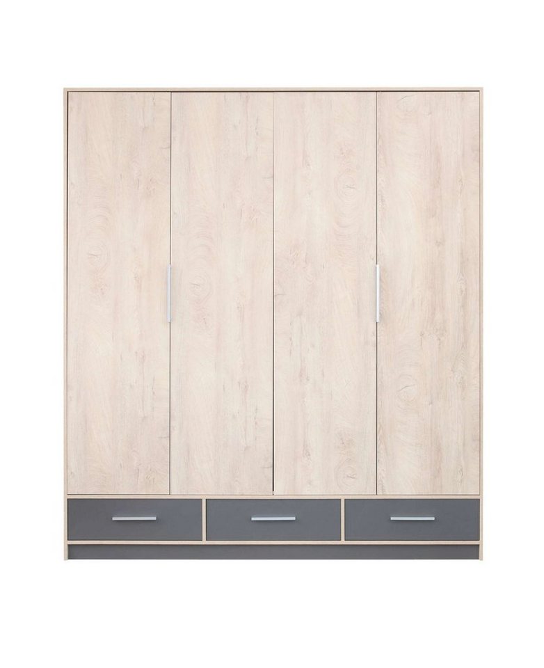 Stylefy Garderobenschrank Anselm (Kinderschrank, Mehrzweckschrank) mit 6 Fächern und Schubladen, Spanplatte, viel Stauraum, FSC-Zertifizierung, Modern Design von Stylefy