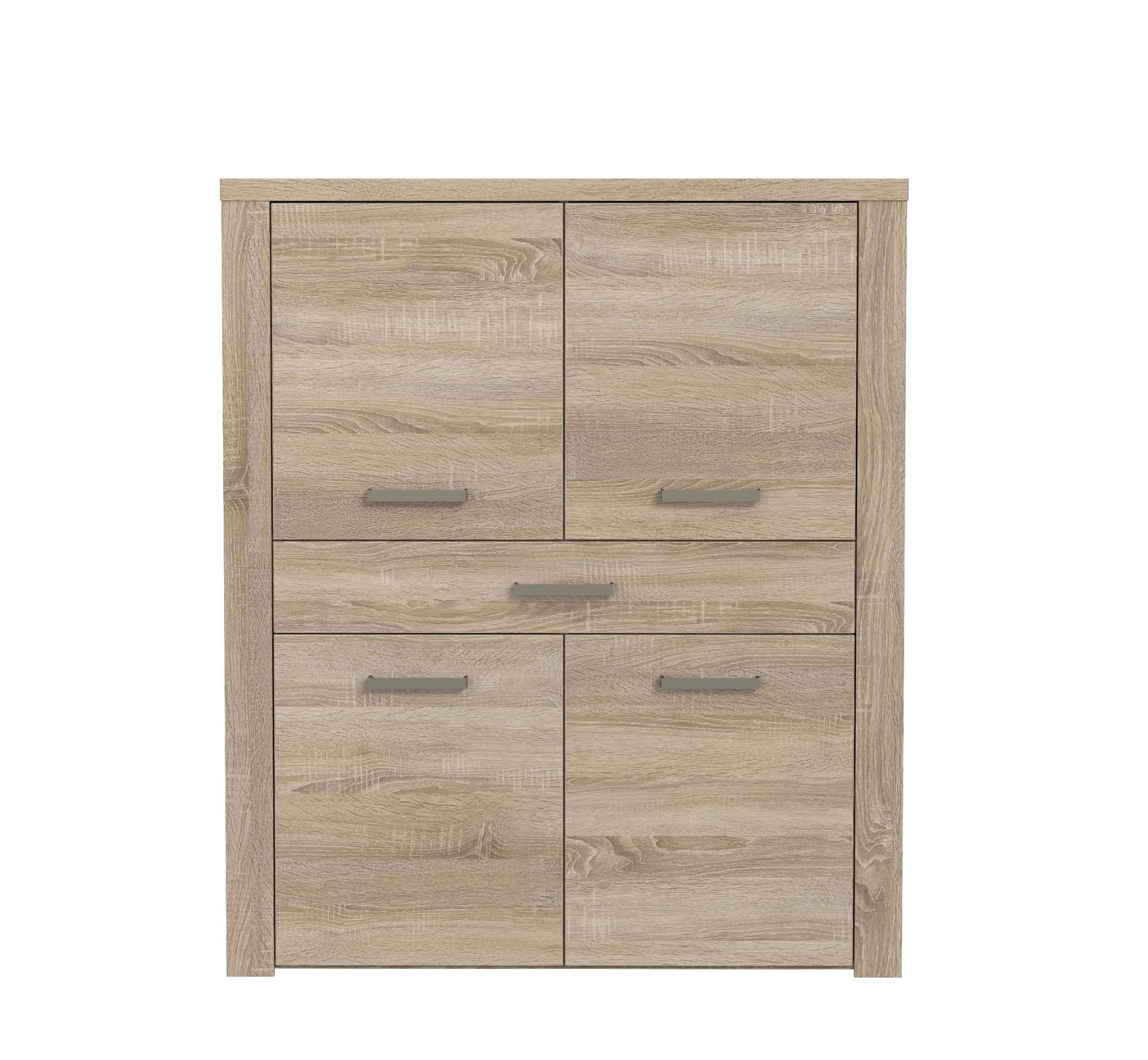 Stylefy Highboard Baldomero (Highboard, Sideboard), mit 4 Türen, 1 Schublade, viel Stauraum von Stylefy