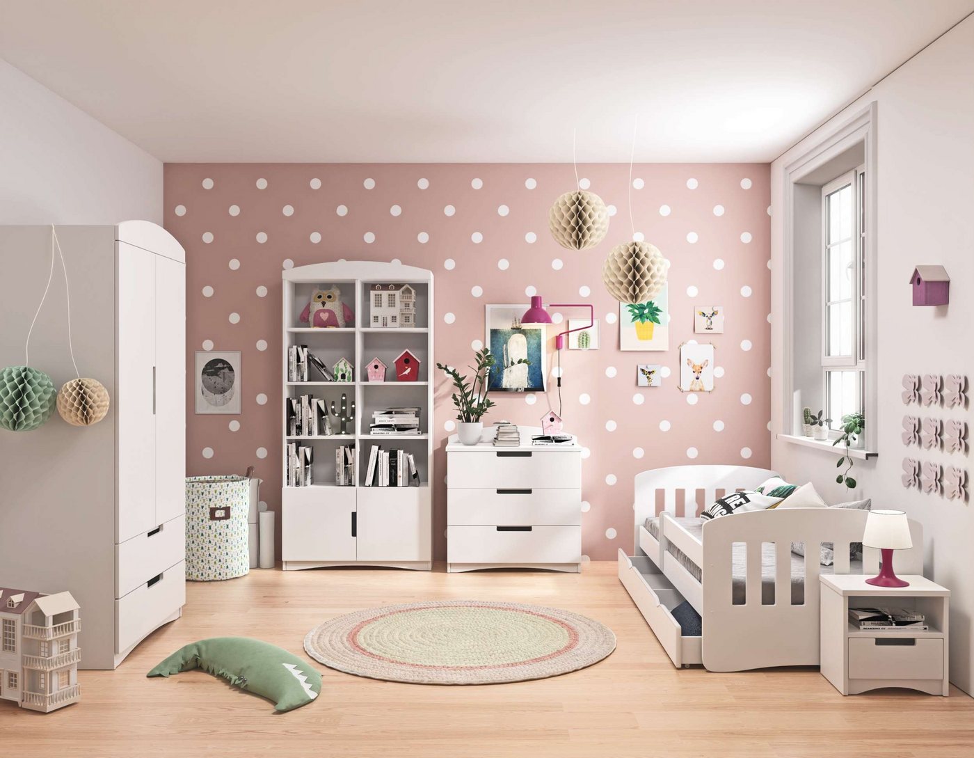 Stylefy Jugendzimmer-Set Amira, (Komplettset, Set (5-St), stellbar von Stylefy