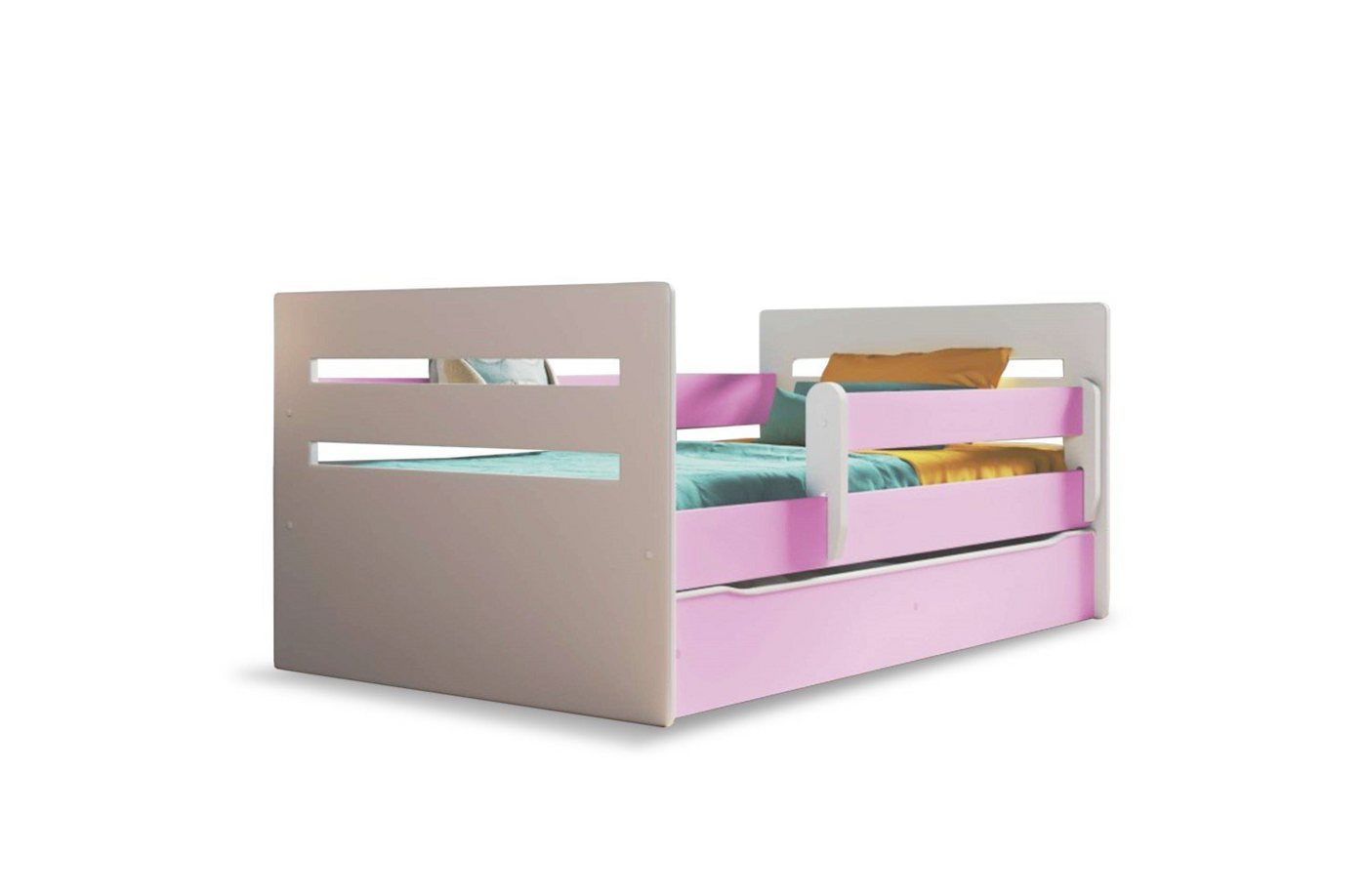 Stylefy Kinderbett Elsa (Kinderbett, Bett), 140/160/180 x 80 cm, mit Schublade, aus Holzwerkstoff, variabel stellbar, für Kinder von Stylefy